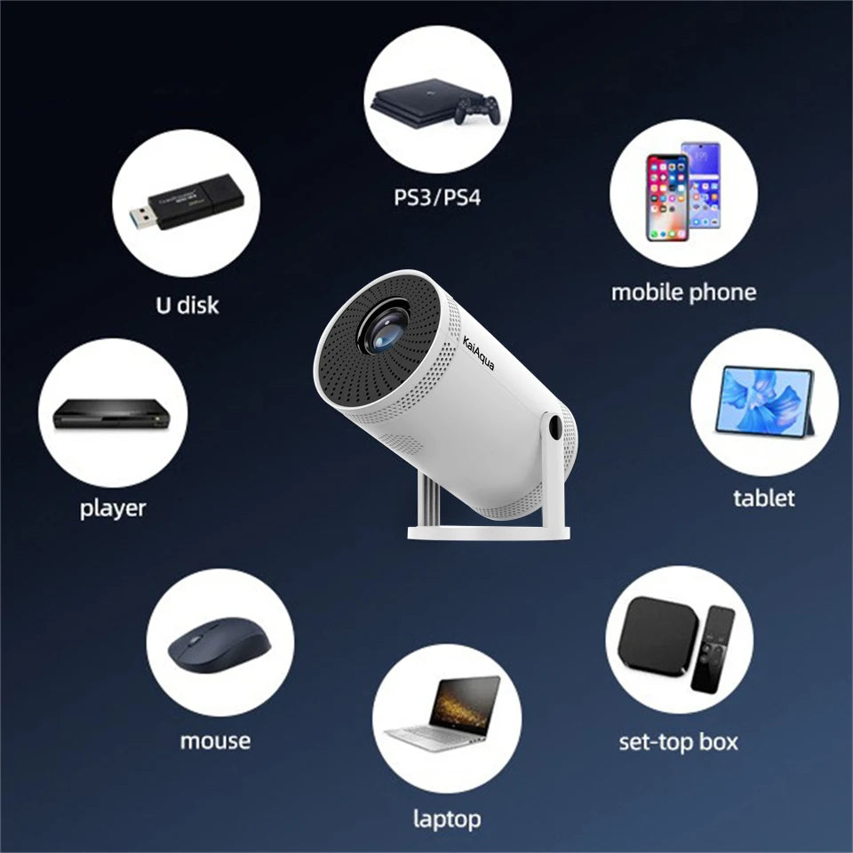 Portable Projector 4K Home Cinema Outdoor