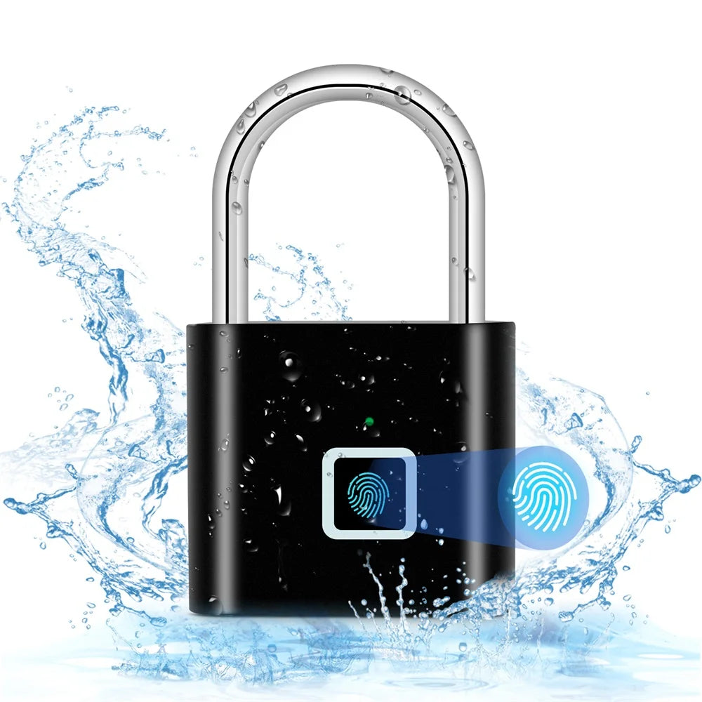 Fingerprint Lock Smart Padlock Waterproof